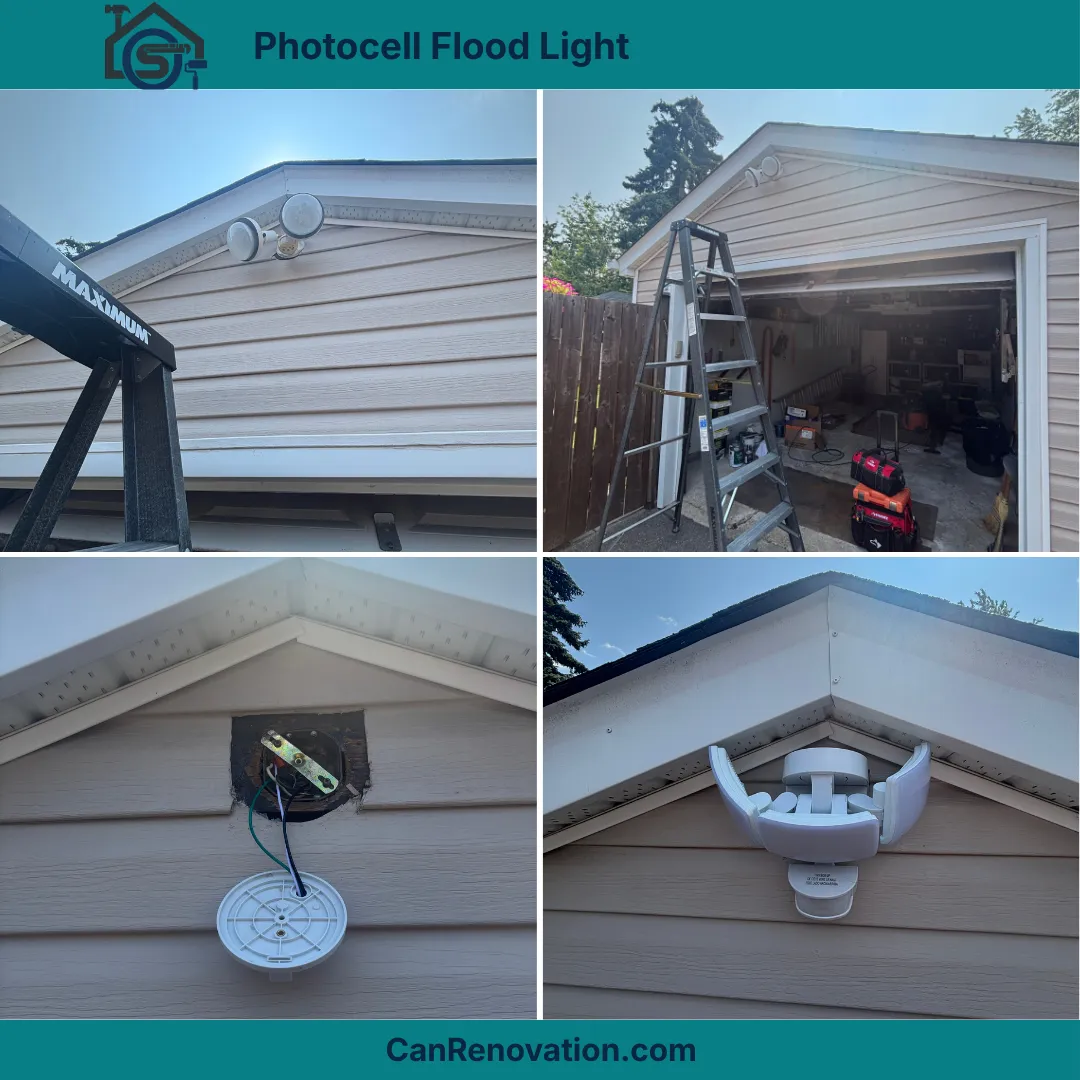 Photocell & Motion Sensor Flood Light Installation – Etobicoke